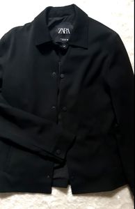 Veste boutonnée noire